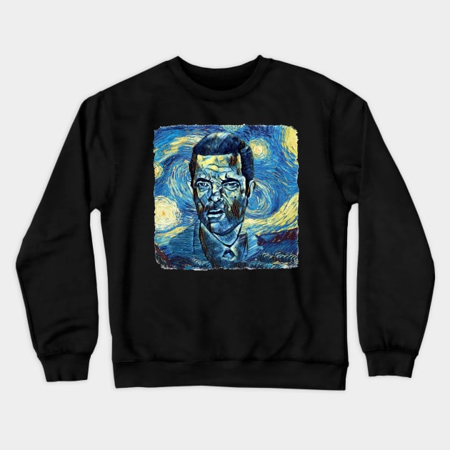 Mr Bean Van Gogh Style Crewneck Sweatshirt by todos